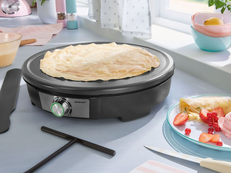 Электрическая блинница SilverCrest SCM 1500 E4,1500 W Черный (01511)