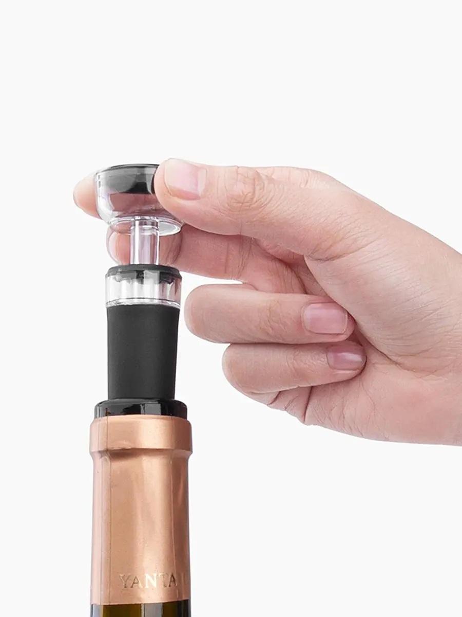 Набор многоразовых пробок для вина Cork 2 шт Чорний (H051392-2)
