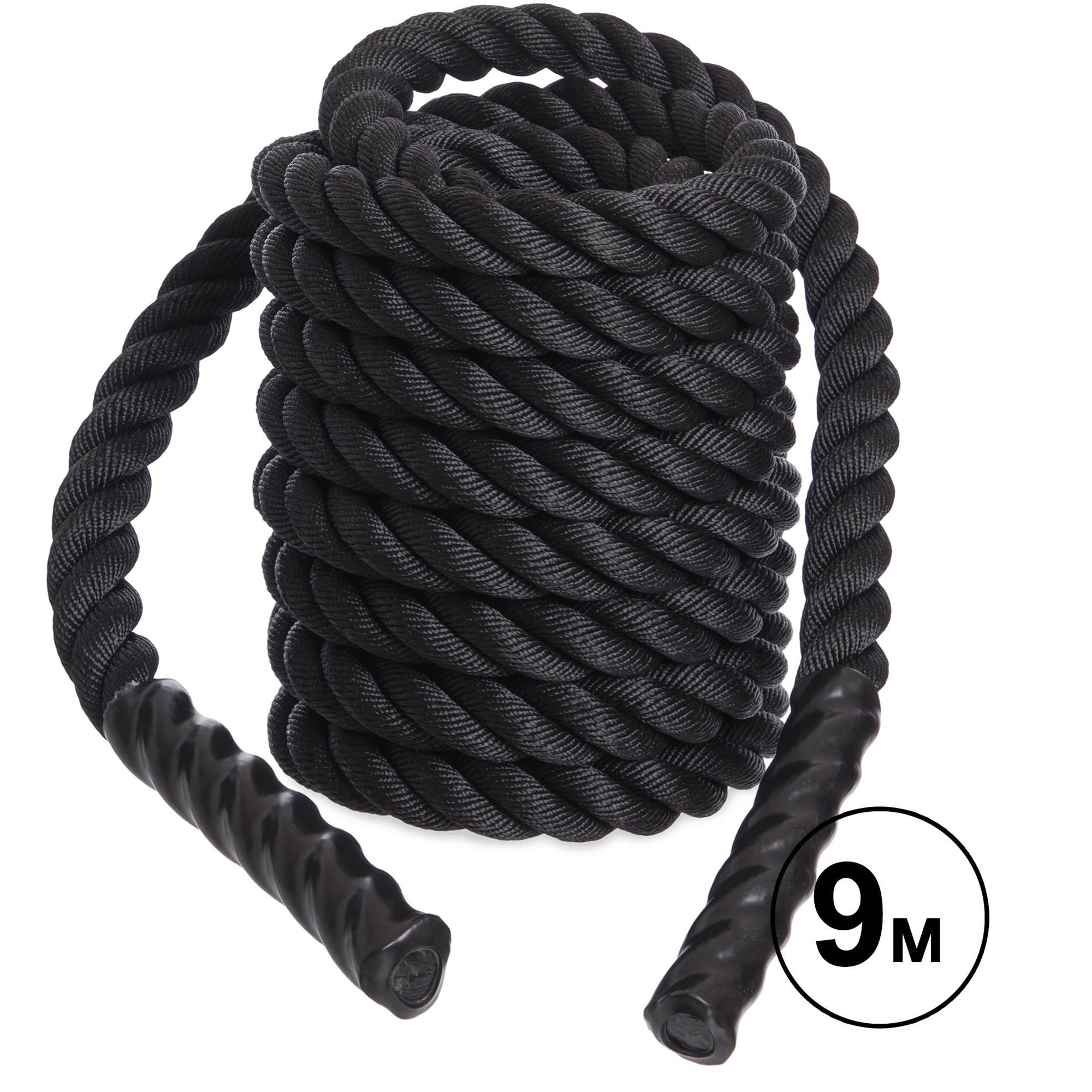 Канат для кроссфита COMBAT BATTLE ROPE Zelart FI-5311-9 черный