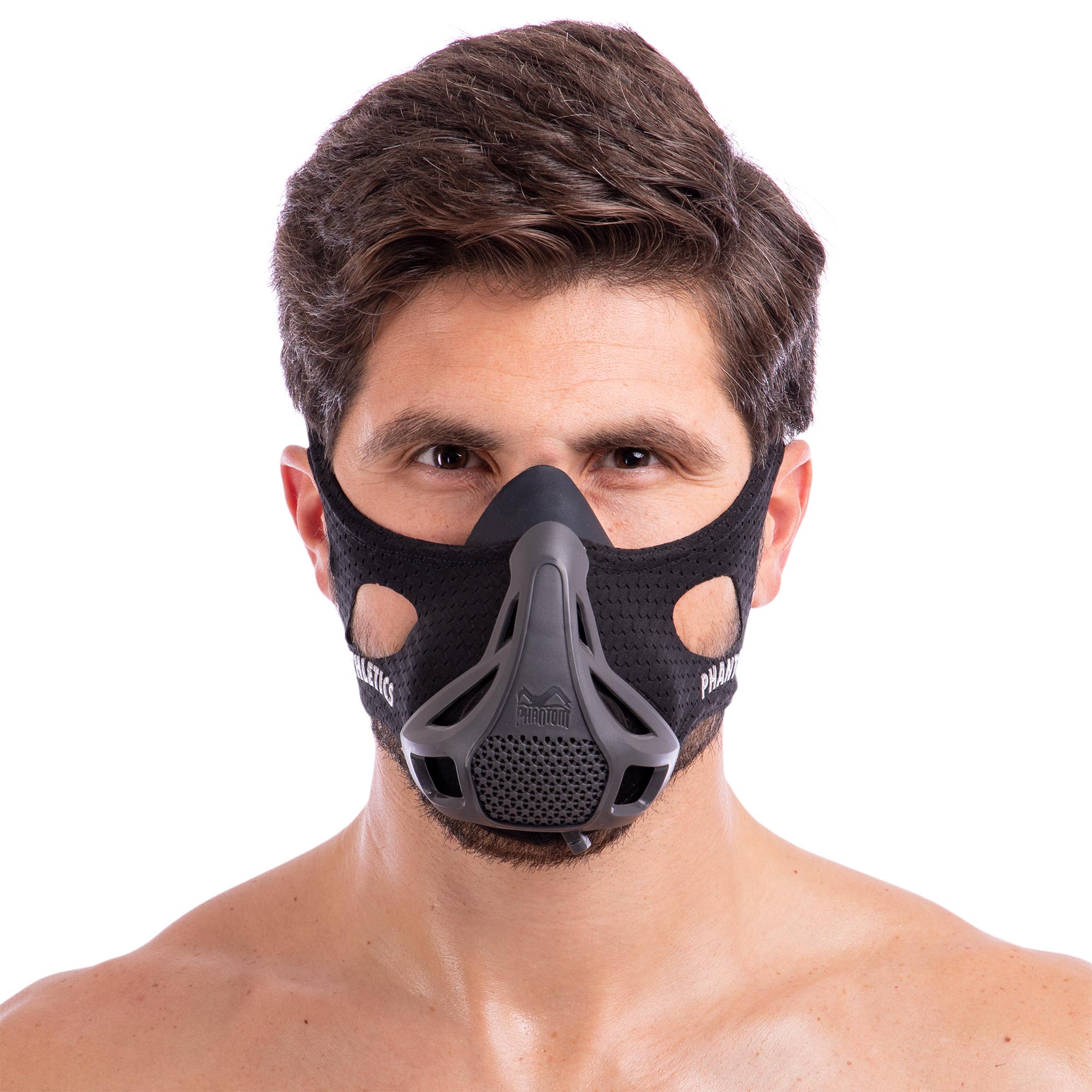 Маска тренировочная Training Mask PHANTOM SP-Sport DH-6042 M-150-240LBS (68-109кг) черный