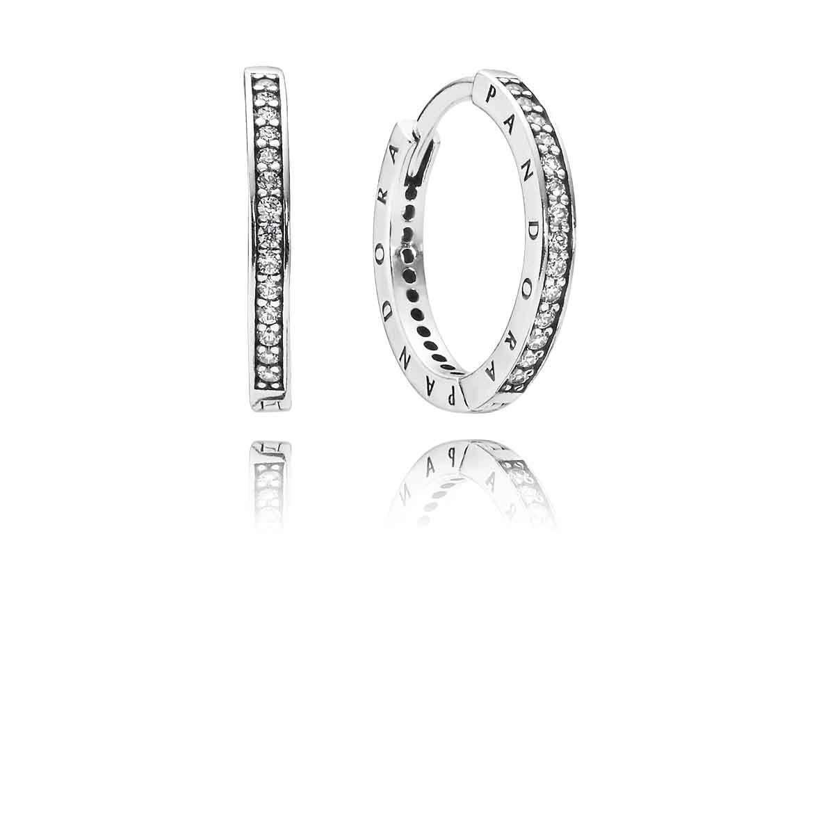 Срібні сережки з логотипом No Brand 290558CZ (1341787761)