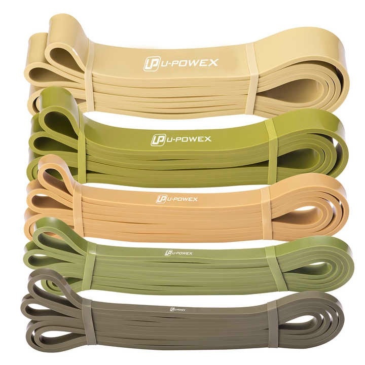 Резиновые петли для тренировок U-powex Pull up band set 5 шт 3.6-56.7 кг Olive