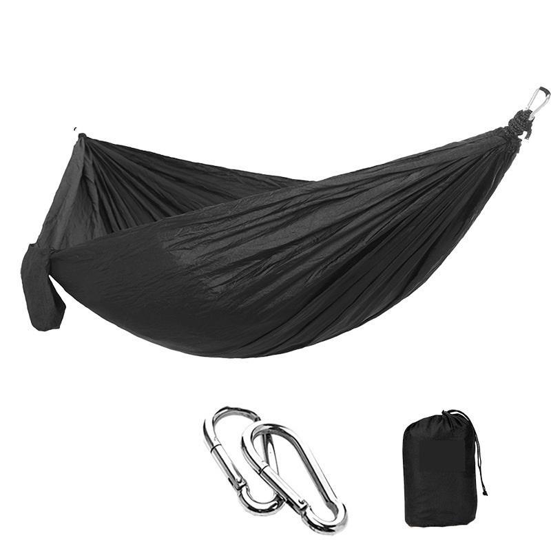Гамак туристический двухместный подвесной Camp 270x140 см Черный (C051060)