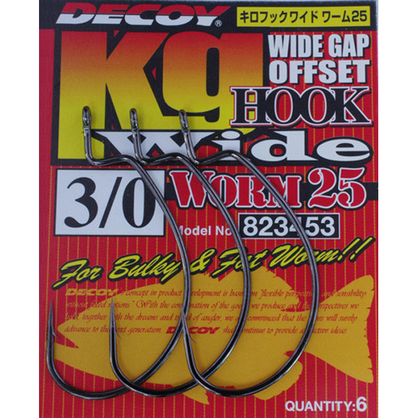 Гачок Decoy Worm 25 Hook Wide 3/0 6 шт/уп (1013-1562.02.74)