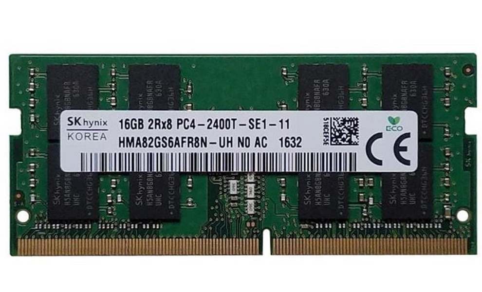Оперативна пам'ять SK Hynix 16 GB SO-DIMM DDR4 2400 MHz (HMA82GS6AFR8N-UH)