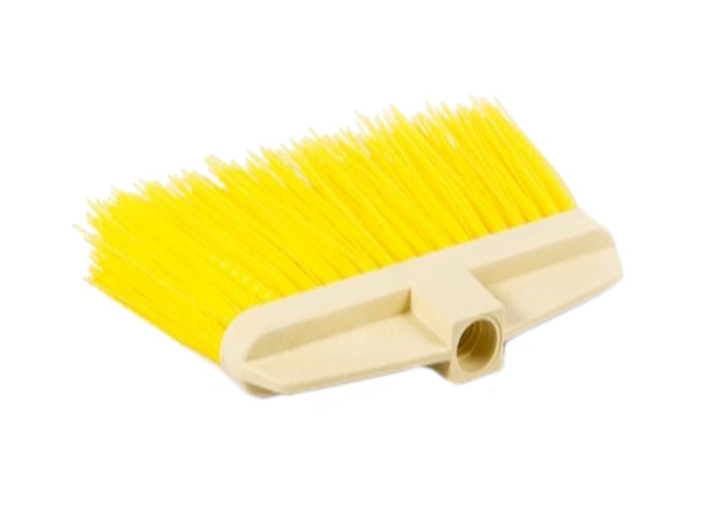 Метла уличная MASTERTOOL GM YELLOW плоская без ручки 240х40х135 мм пластиковая колодка ВР (14-6531)