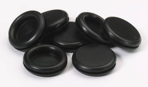 Заглушка гумова Д20 мм, пакет 10шт. Black (JCStub20)