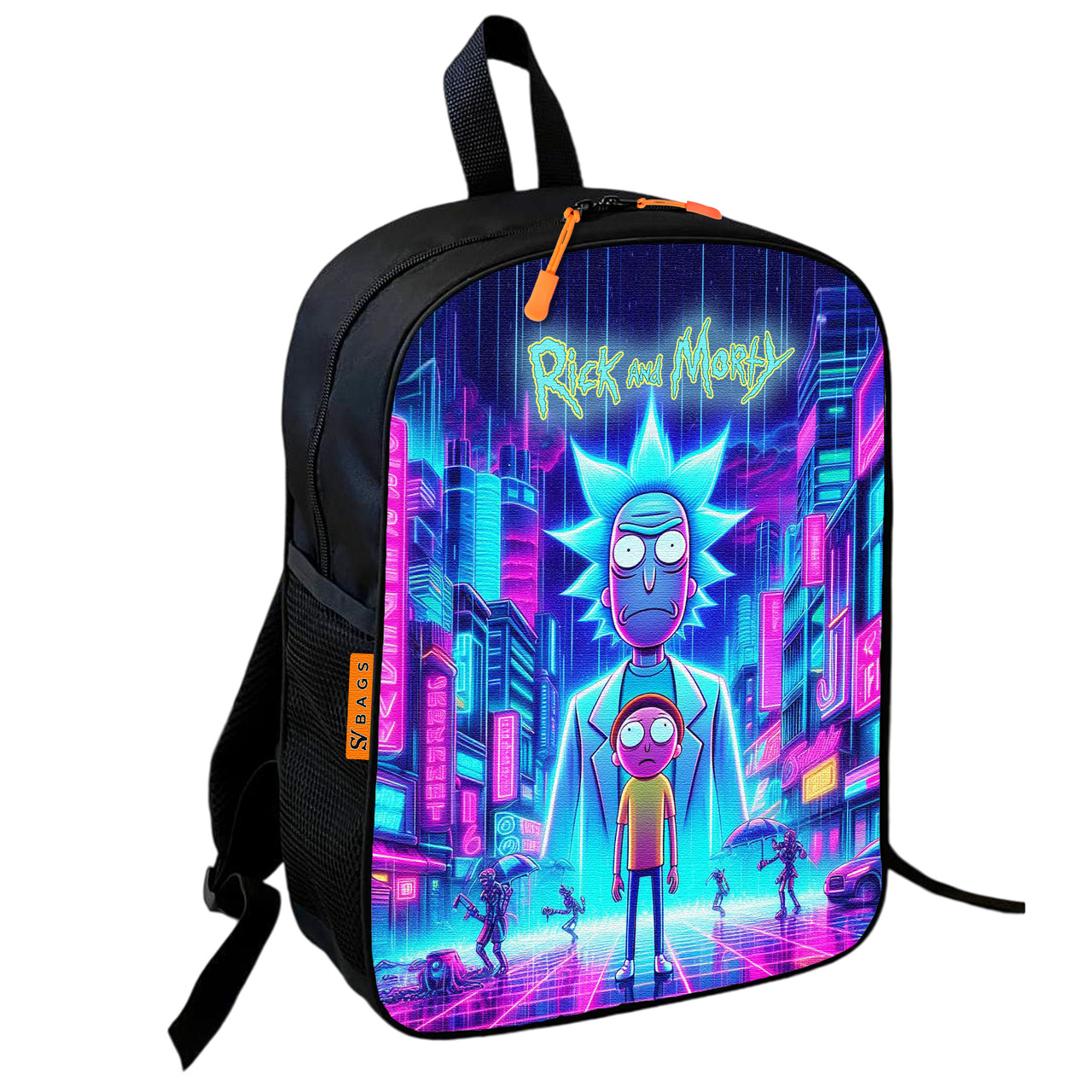 Дитячий шкільний рюкзак Rick and Morty 36х27х13 см, унісекс