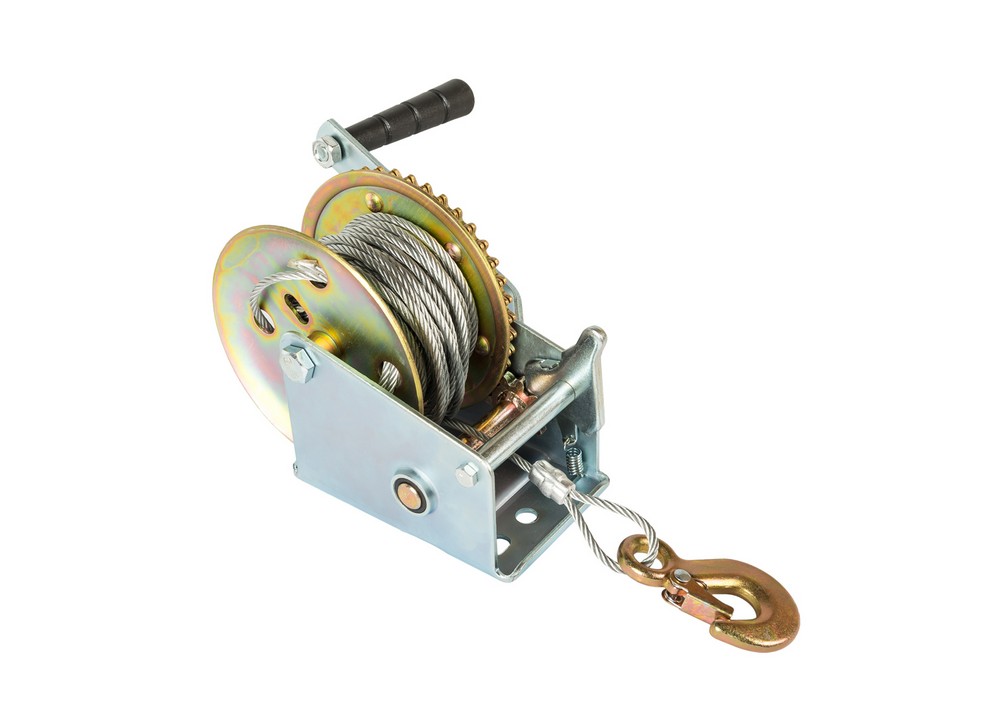 Лебідка барабанна тягове зусилля 454 кг трос 10 м MASTERTOOL GM (86-8145)