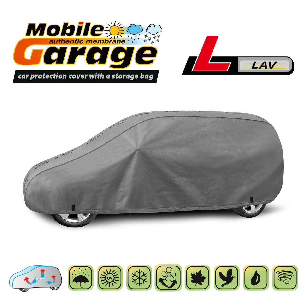 Чохол-тент для автомобіля VOLKSWAGEN CADDY Kegel-Blazusiak Mobile Garage L LAV Сірий (5-4136-248-3020)