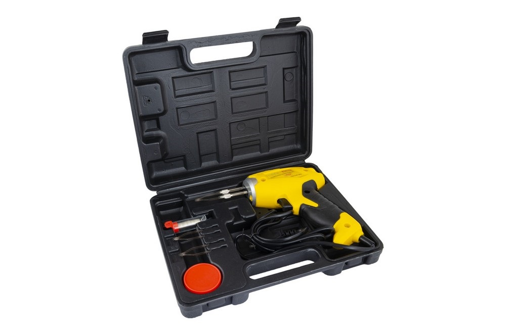Паяльник импульсный с трансформатором MASTERTOOL 100 Вт/220-240 V/50 Hz 0-400°С LED Yellow and Black (44-0000)