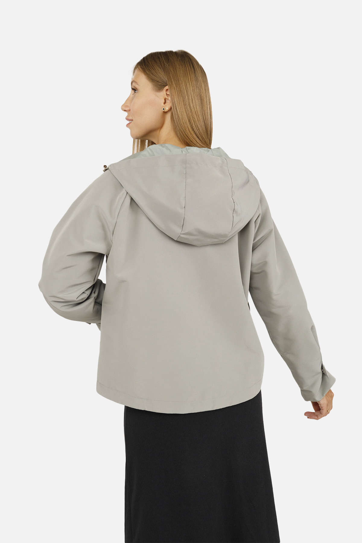 Женская ветровка Yuki XL короткая Серый (ЦБ-00258989) (SKT001018259)