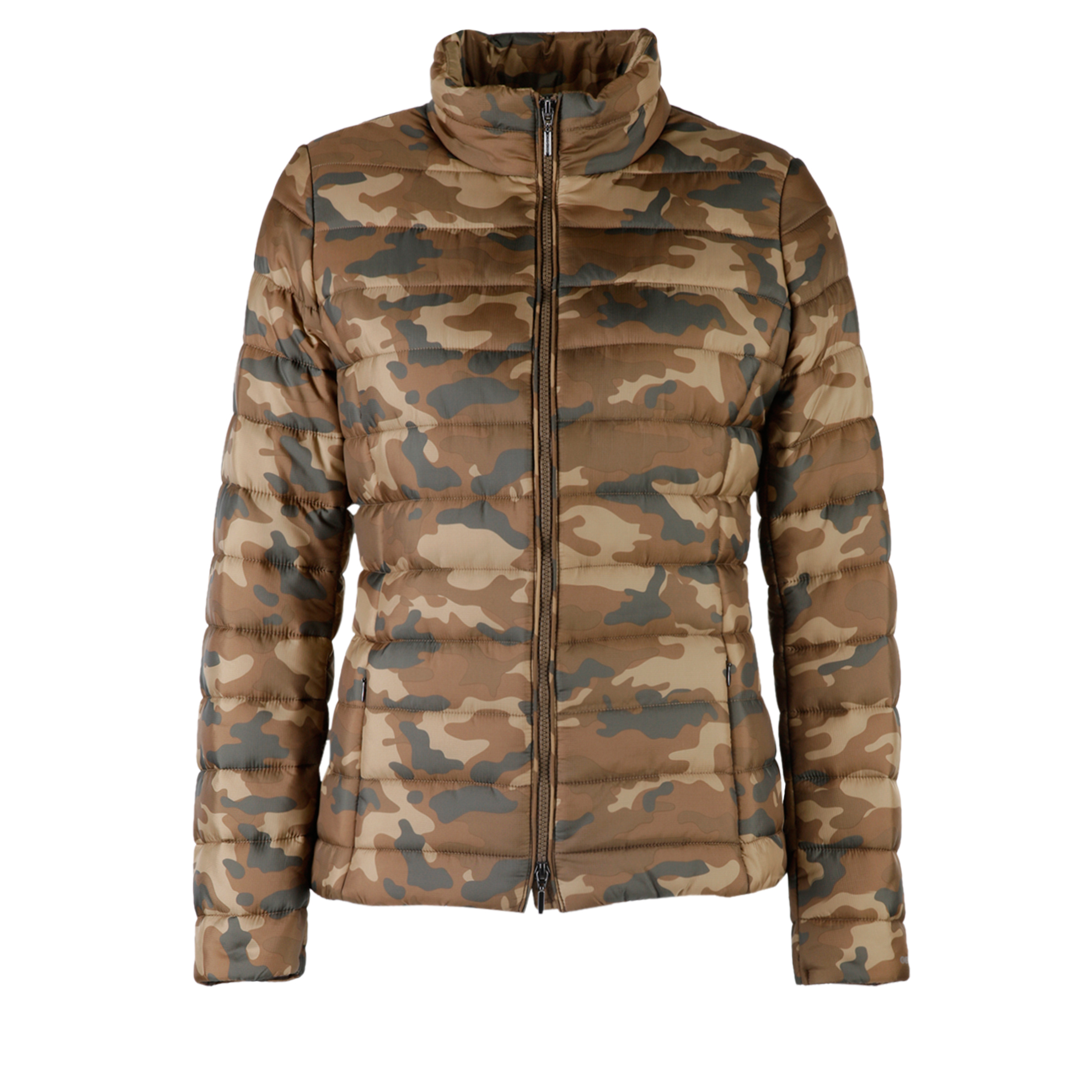 Куртка Geox W3420H CHOCOLATE/MULTIC 42 Коричневий (W3420HCHMU)
