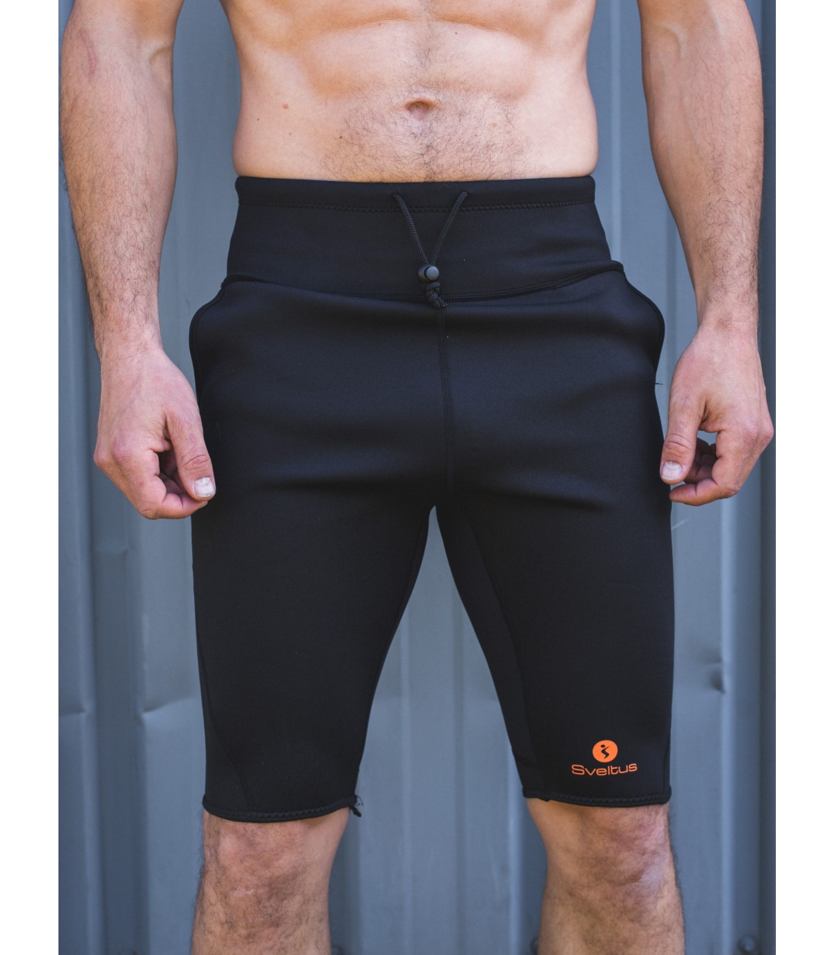 Шорты для похудения унисекс Sveltus Sweat Short M-L Черный (SLTS-5563)