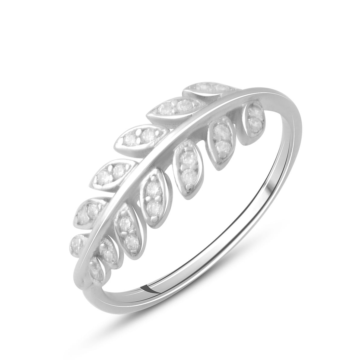 Серебряное кольцо SilverBreeze с фианитами (2081807) 18 размер