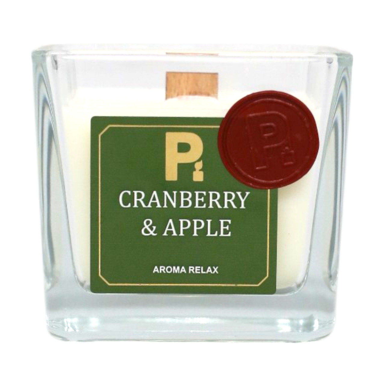 Свеча в стакане соевая Pako-If Cranberry & Apple 7x7 см