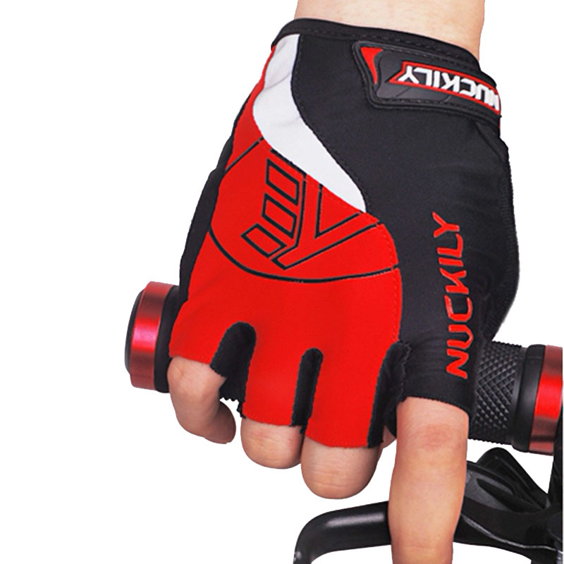 Рукавички спортивні велосипедні без пальців Nuckily PC01 M Red