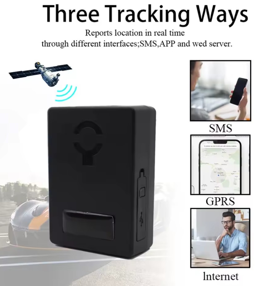 Беспроводной портативный GPS-трекер No Brand Veclumin CY02A с мощным магнитом для авто и мотоциклов 3000 mAh Черный (2104618432)