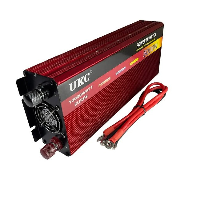 Перетворювач автомобільний інвертор 12 на 220В UKC AR 5000W з функцією плавного пуску 8268
