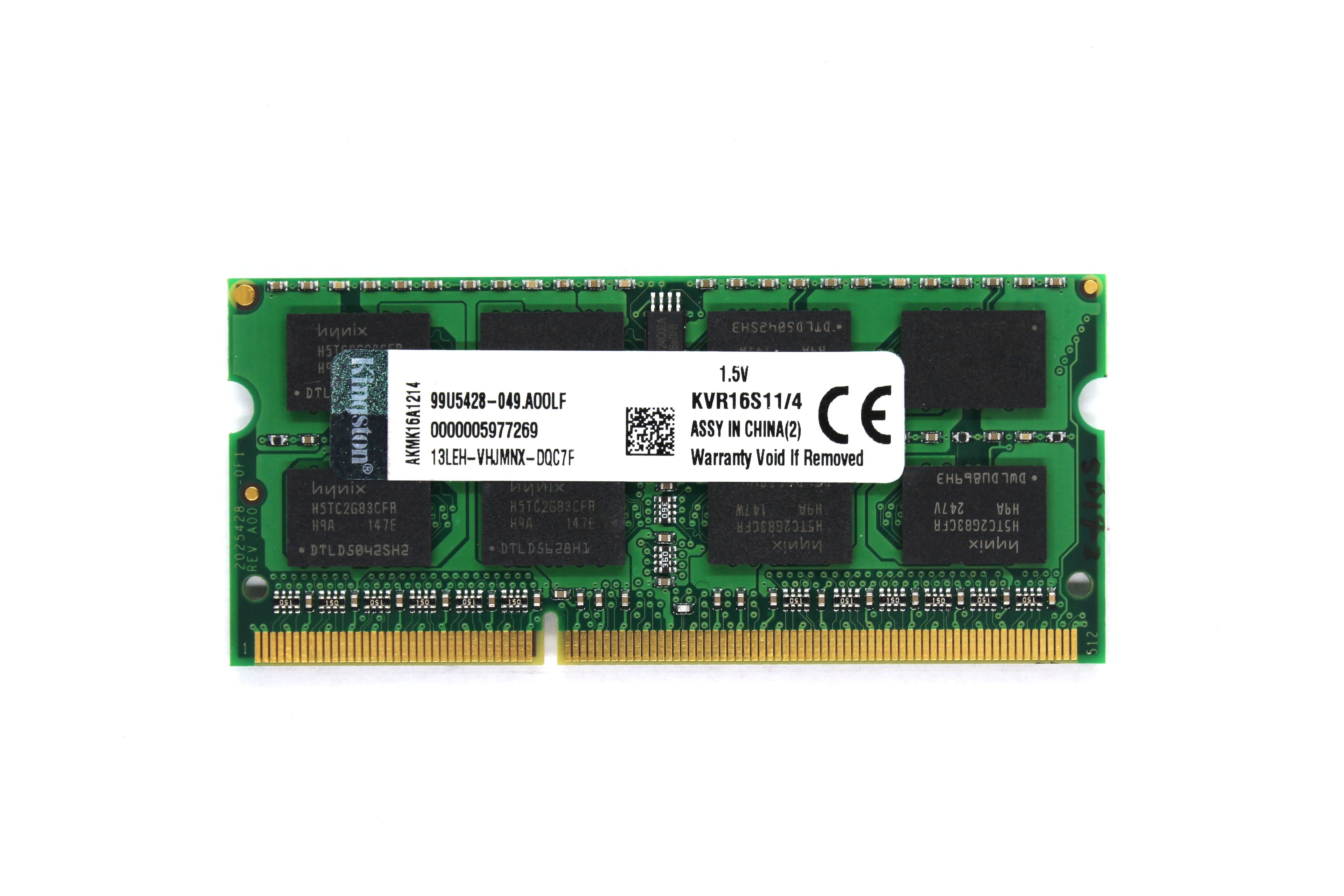 Оперативная память Kingston SODIMM DDR3-1600 4096MB PC3-12800 (KVR16S11/4G)