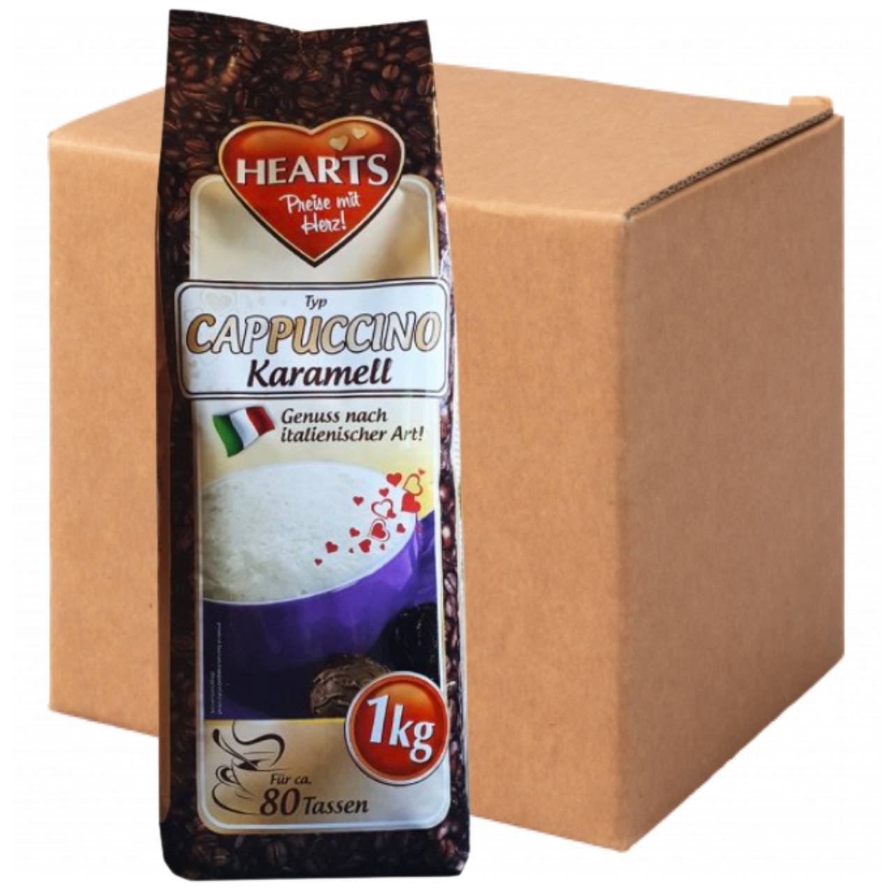 Капучіно HEARTS Caramel 10 шт х 1 кг