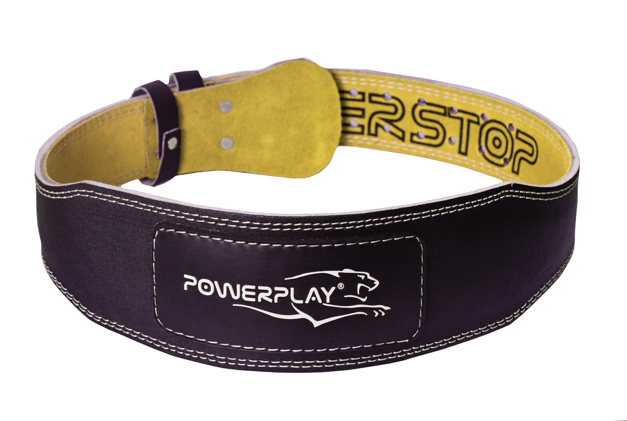 Пояс для важкої атлетики PowerPlay 5085 Чорно-Жовтий XL