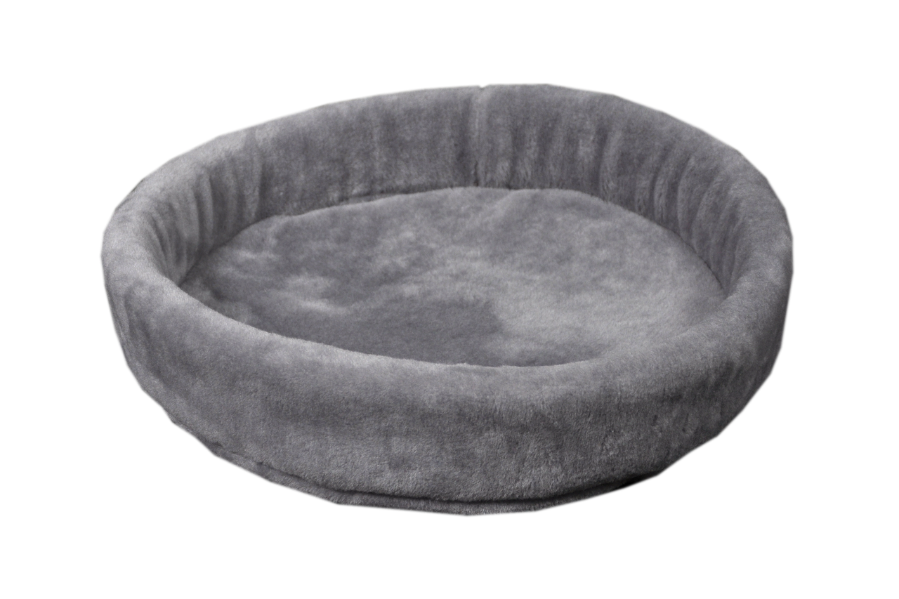 Лежак (лежанка) для кошек и собак (из меха) Мур-Мяу №3 Серый