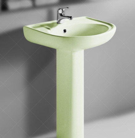 Комплект раковина с ножкой RAK Ceramics Cynthia Wash Basin 57 см Зеленый (1706408058)
