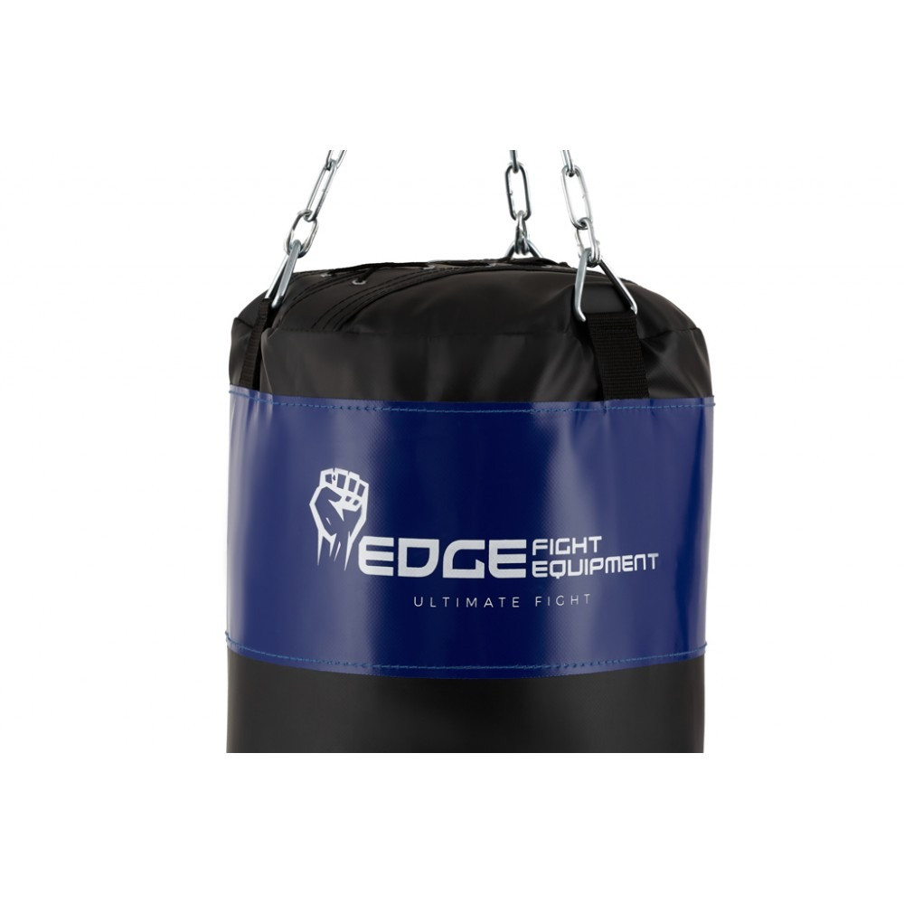 Боксерський мішок EDGE Lords 140*40см. вага 40 кг. EWW наповнений Black/Blue