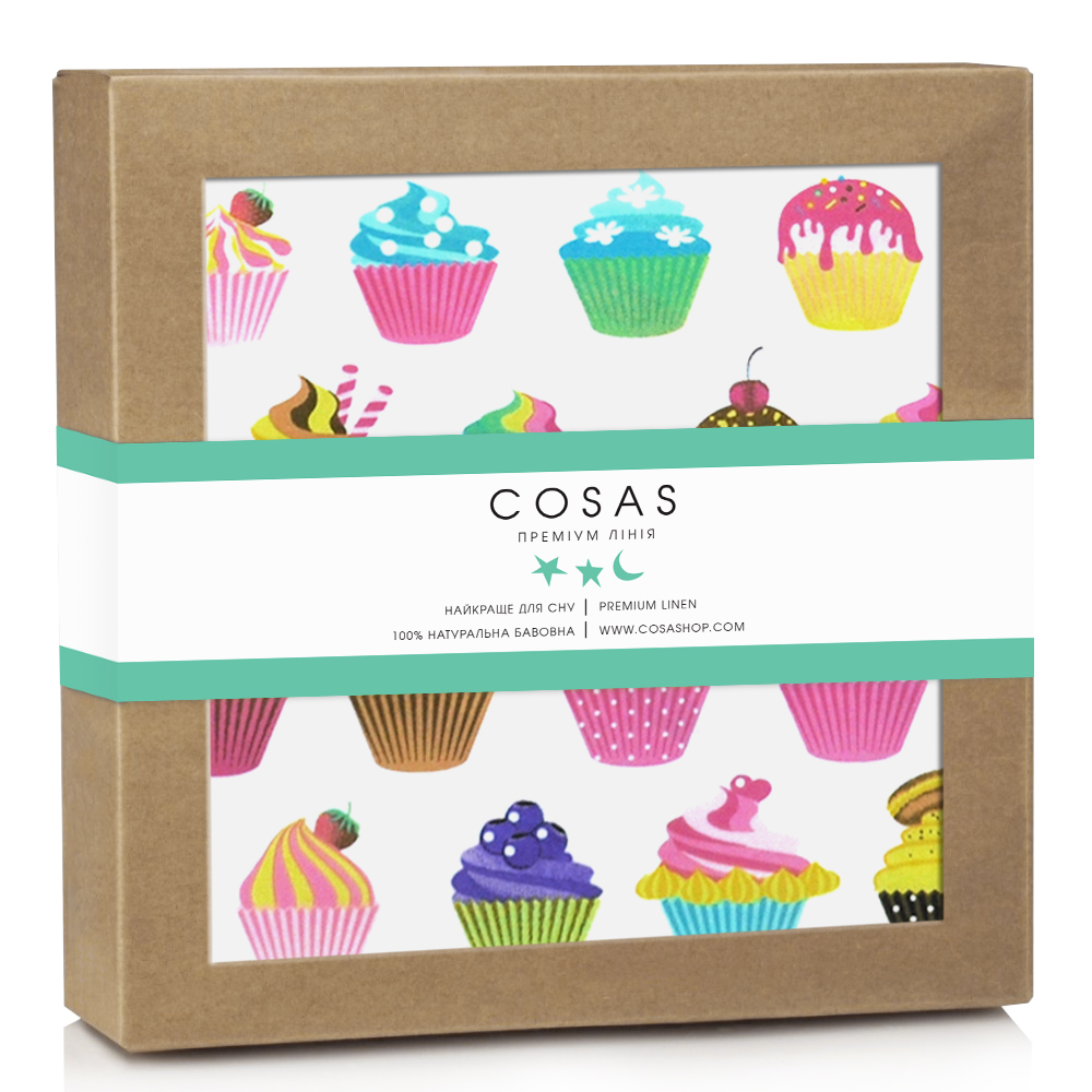 Непромокаючий наматрацник 70х120 см CAKES COSAS рожевий