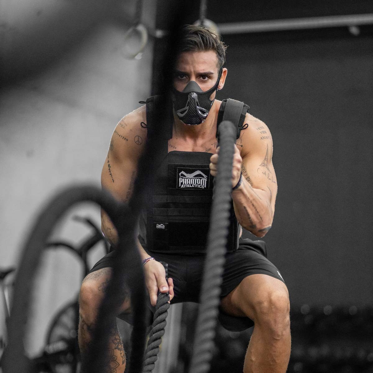 Маска для тренировки дыхания Phantom Training Mask Carbon M