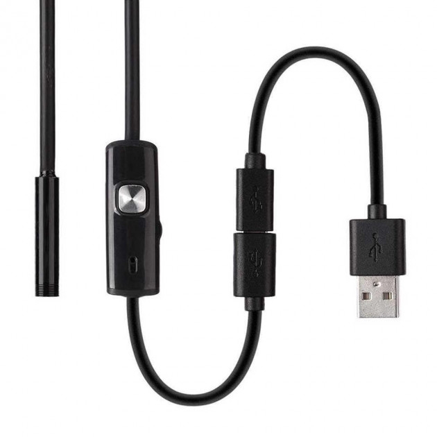 Цифровой Эндоскоп Камера ZCF камера толщиною 7 мм USB/micro USB с подсветкой 2 м (45223542)