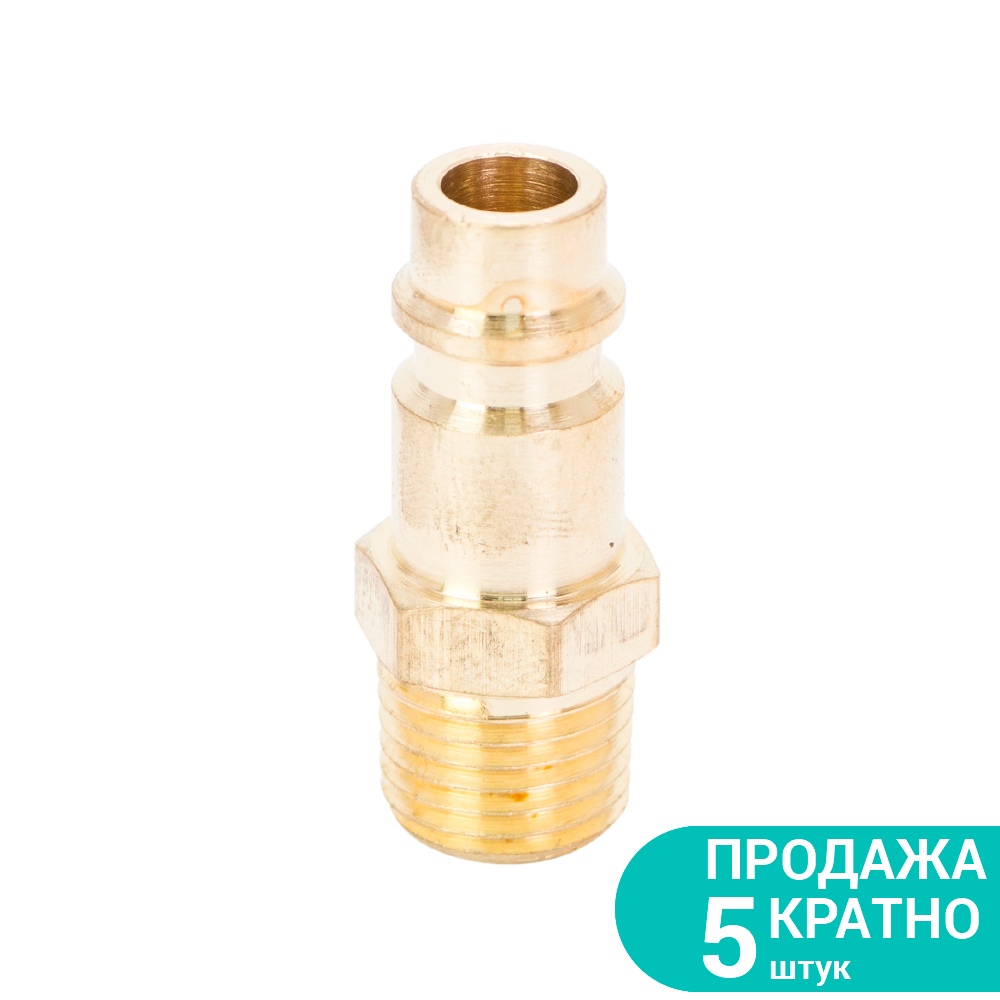 Штуцер із зовнішнім різьбовим з'єднанням MT 1/4" (латунь) SIGMA (7022511)