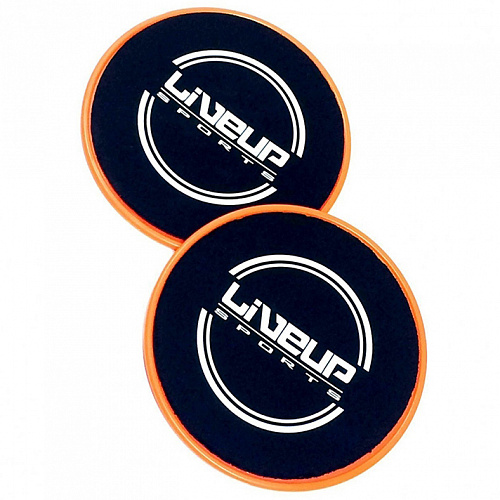 Диски LiveUp Sliding Disc для ковзання 17 см Black-Orange (LS3360)