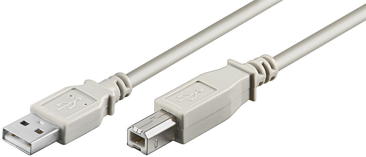 Кабель принтера Goobay USB2.0 A-B M/M  3.0m AWG28 2xShielded D=4.5mm Cu сірий (75.06.8713)