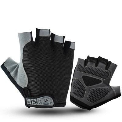 Велоперчатки без пальцев с гелем Togroy L Black (H050379)
