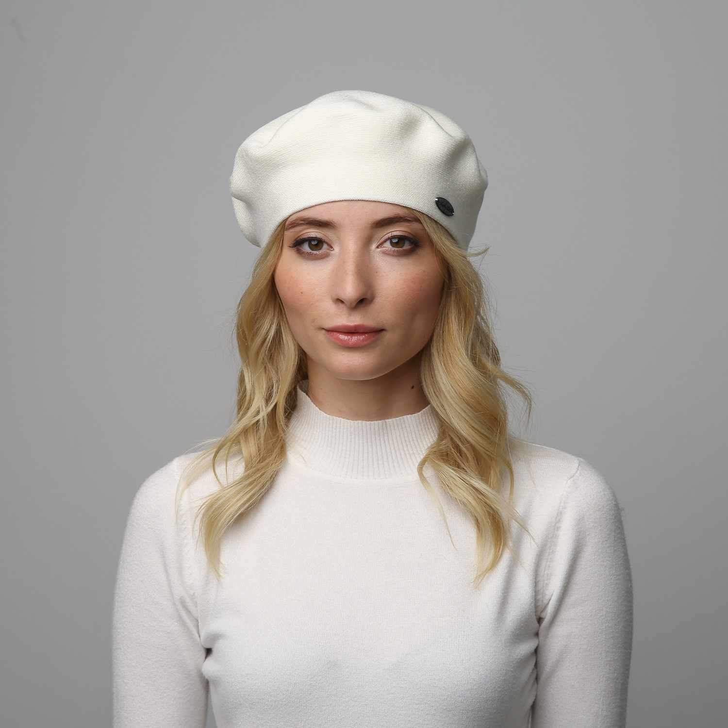 Берет жіночий модал JANE 947-253 LuckyLOOK OneSize Білий
