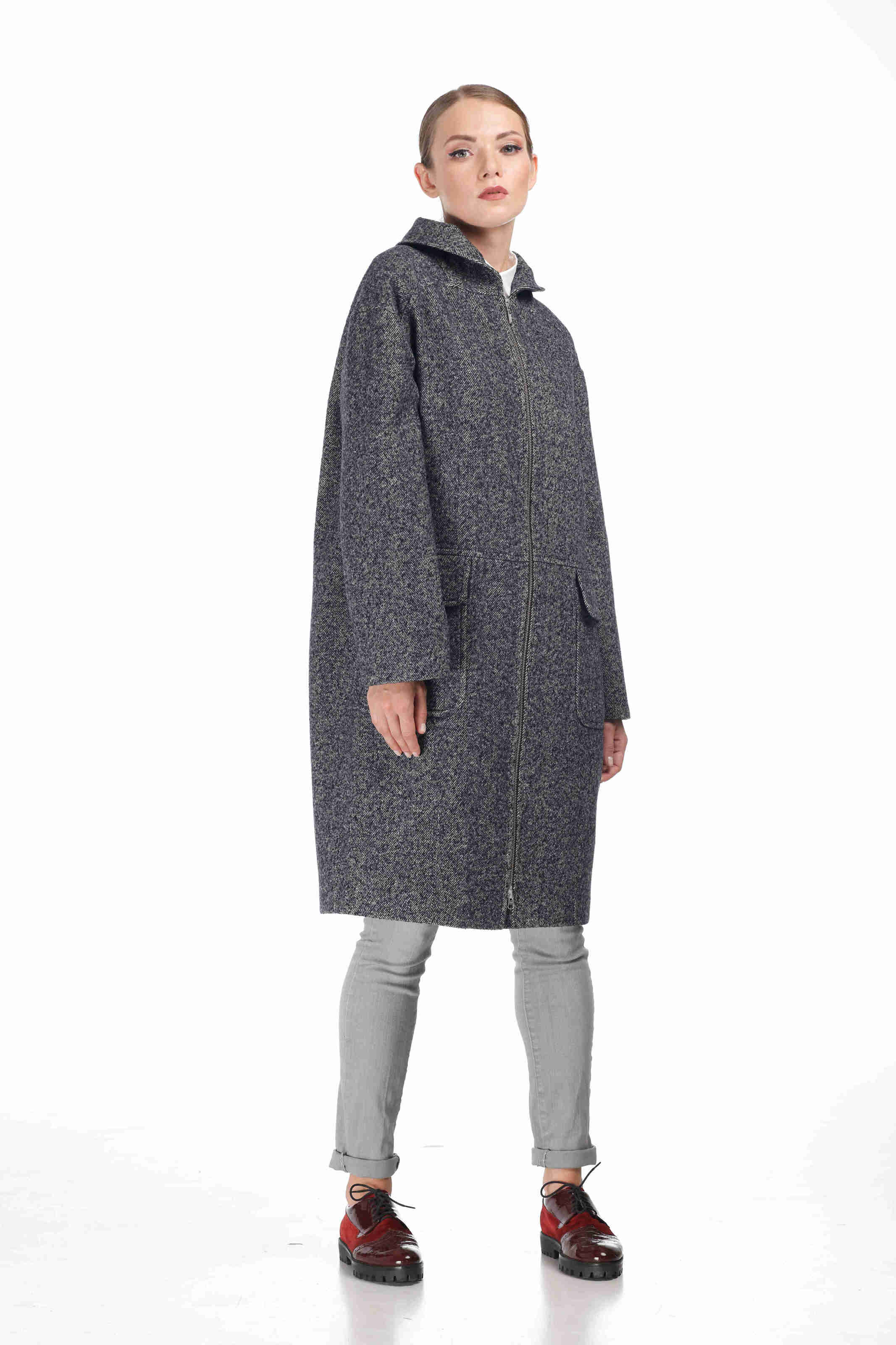 Женское пальто ORIGA Allegra 236457 44/S Серый (1046)