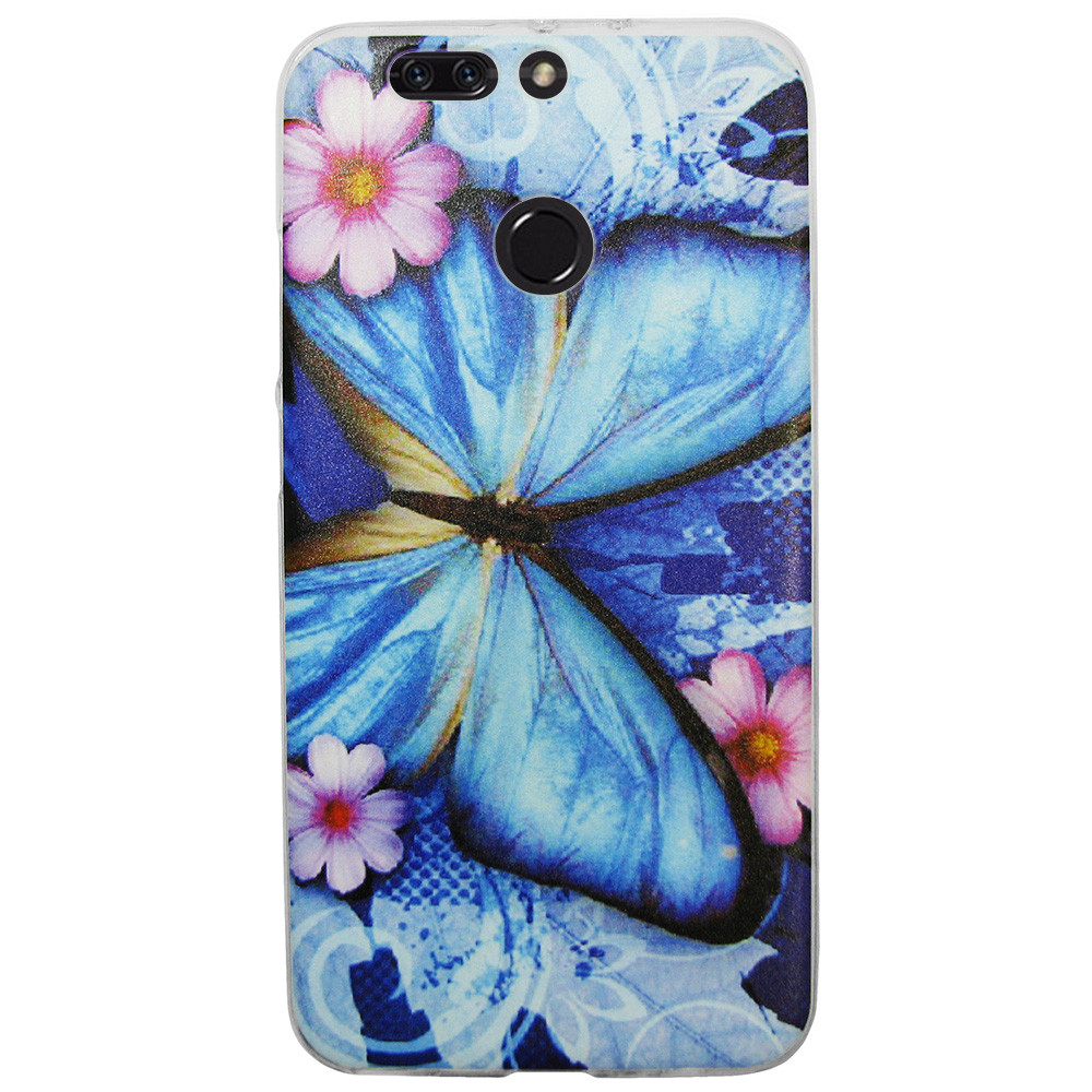 Чохол із малюнком Printed Silicone для Honor V9 / V8 Pro Метелик (hub_yvTh25395)