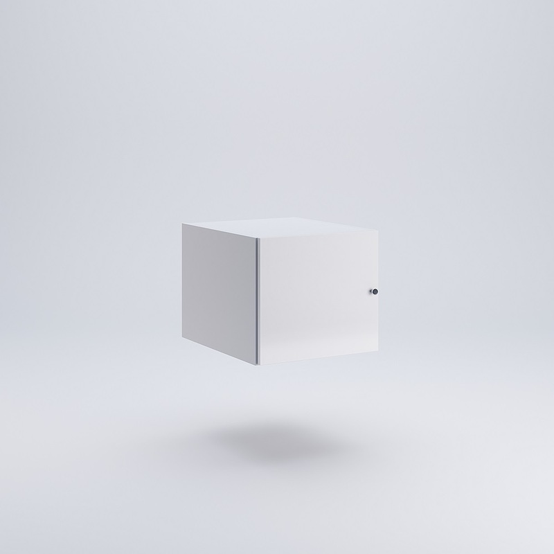 Антресоль Миро-Марк Фемелі 1дв мінімалізм у глянці Білий глянець (53985)