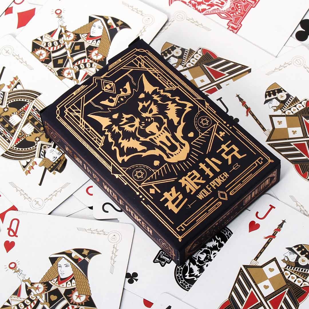 Водостойкие игральные карты для игры в покер Xiaomi Youpin Wolf Poker Playing Cards