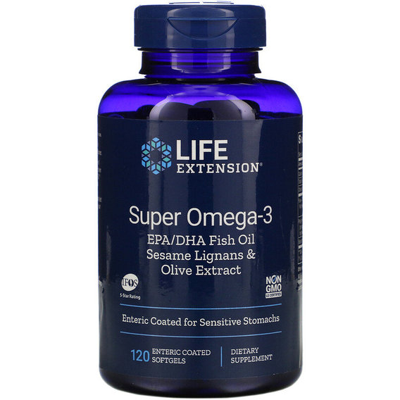 Омега 3 Life Extension Super Omega-3 120 Softgels LEX-19841