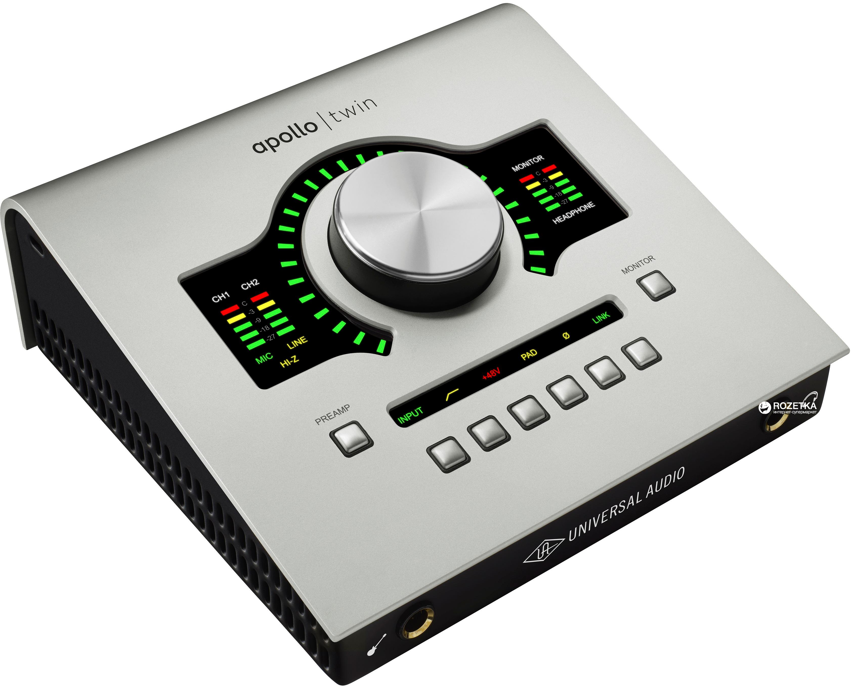Аудіоінтерфейс Universal Audio Apollo Twin Solo Silver (PL00937)