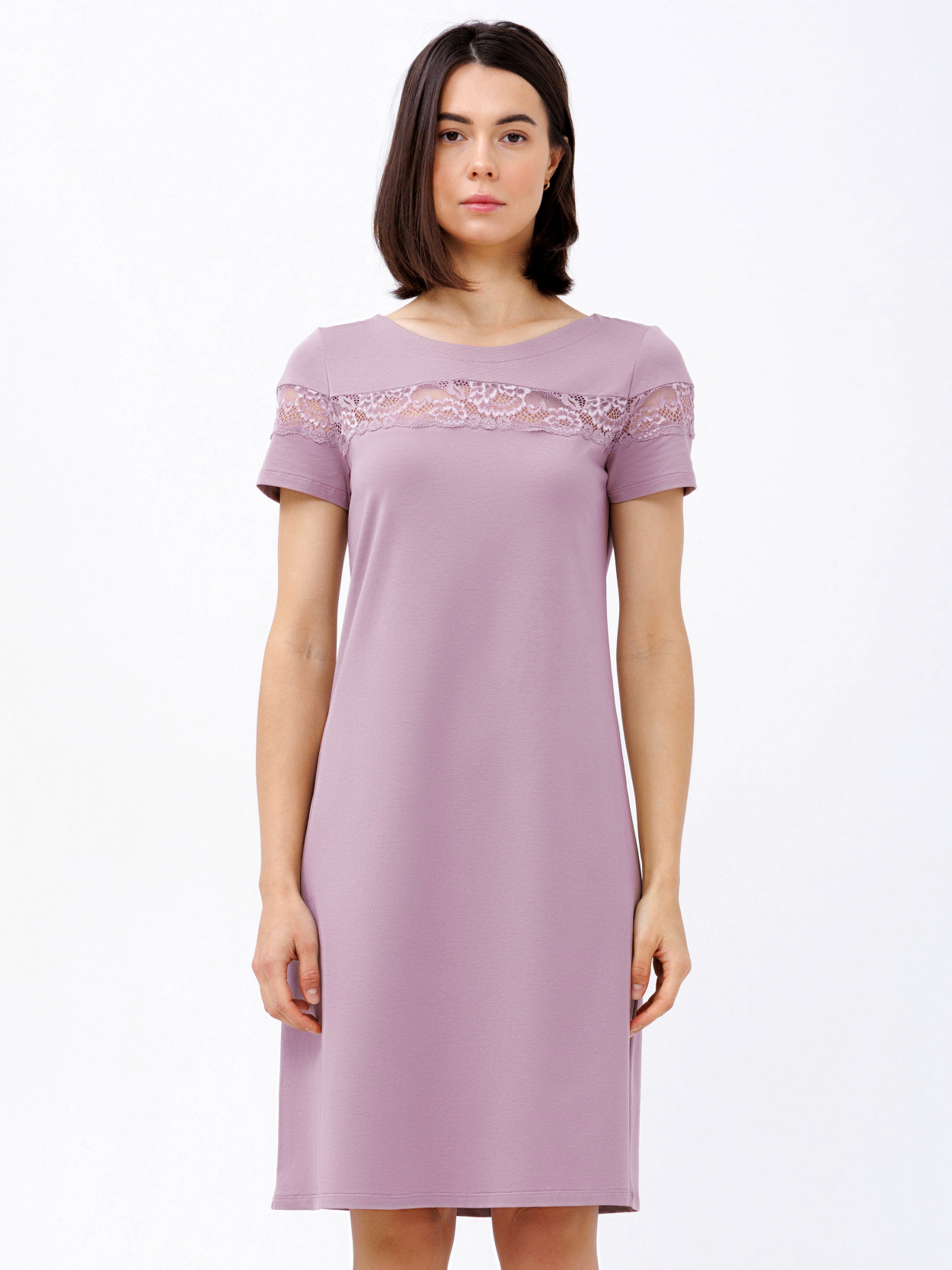 Рубашка ночная Roksana Amalia 1370 4XL Пудровый (28329)
