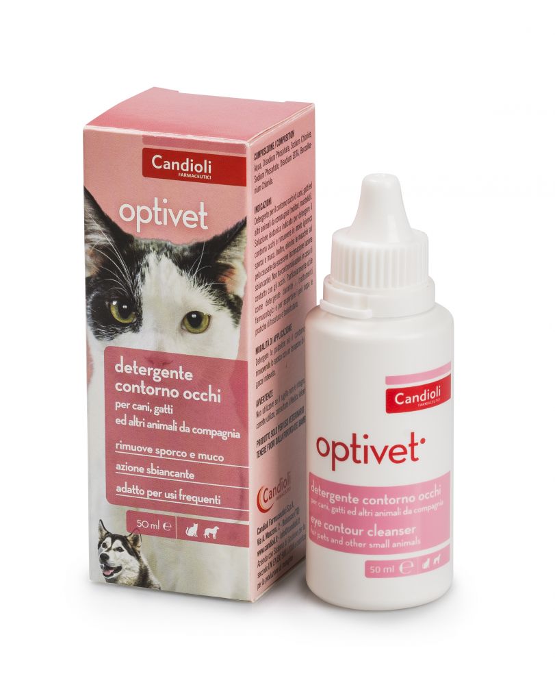 Лосьйон Candioli Optivet для собакі котів для догляду за очима 50 мл PSE5199