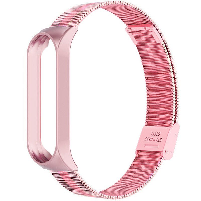 Ремінець Milanese Loop Strap для Xiaomi Mi Band 5/6 Pink