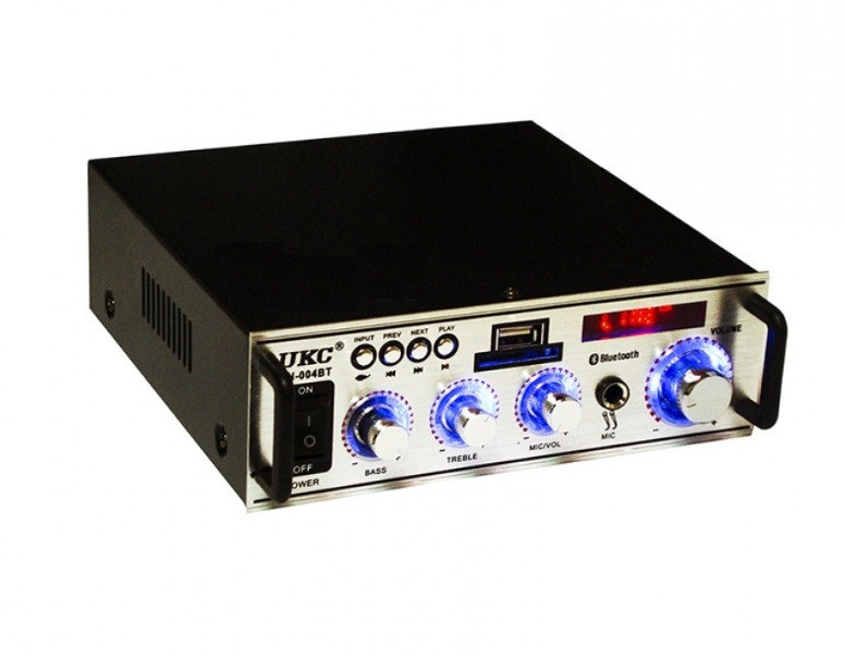 Підсилювач звуку Bluetooth UKC SN-004BT Black (008337)