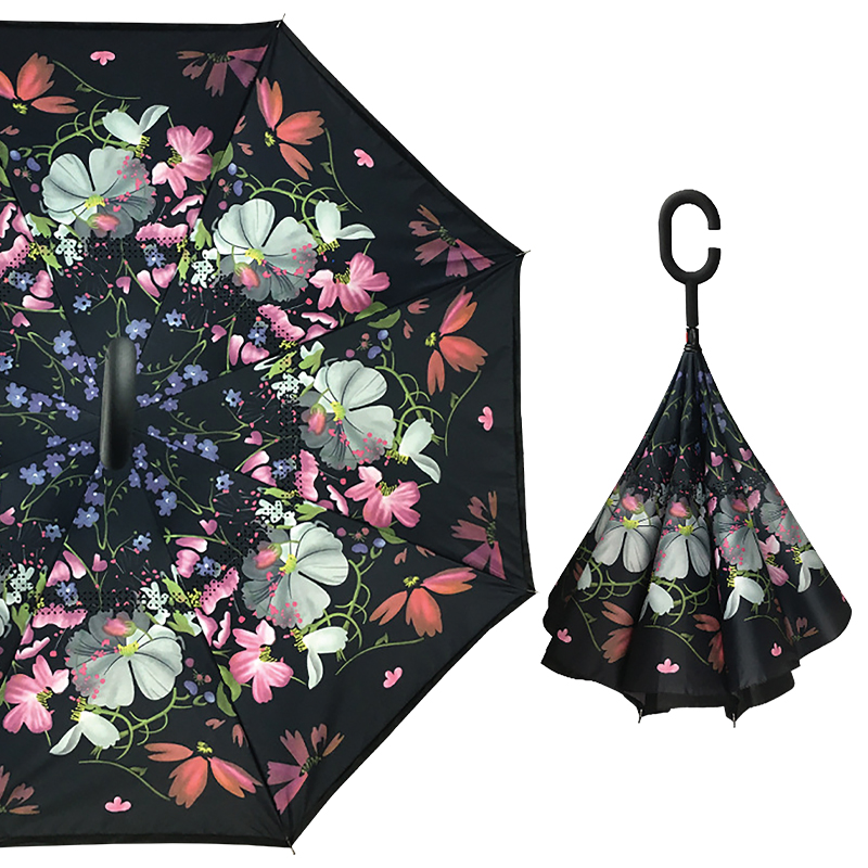 Зонт наоборот Up-Brella Цветы (2907-10102a)