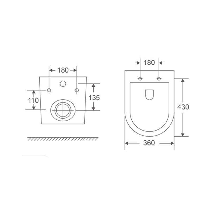 Унитаз подвесной Mixxus Premium Ellipse-0302-T3 495x360x370mm система смыва Tornado 3.0 (MP6462)