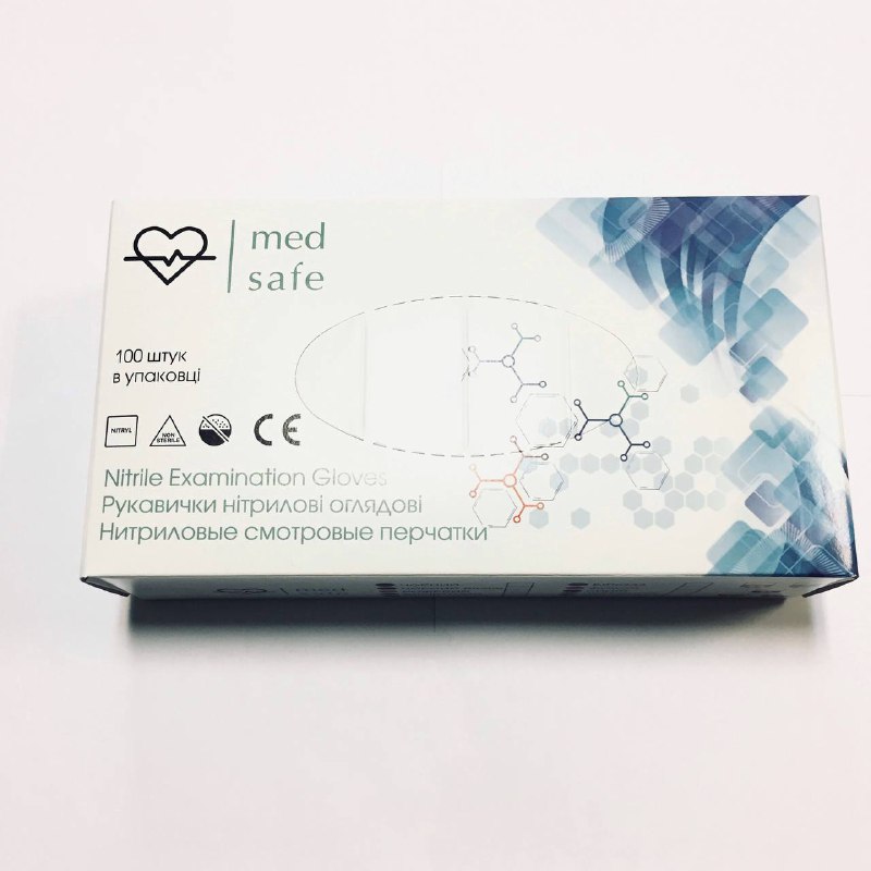 Рукавички нітрилові Medsafe M Black